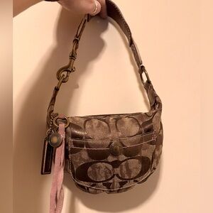 Coach 10007 Tie-Dye Hamptons Weekend Hobo Bag (Tan/Gold) -EUC ( Vintage & Rare )